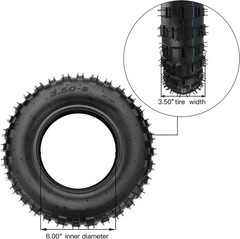 3.50-8 .50×8 Inch Front Rear Tire and Inner Tube for Z50 Z50A Z50R Z50RD KV75