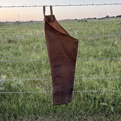 Filson Tin Cloth Chaps Waxed Cotton Long Hunting Trail Pants Made in USA