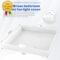 S97011813 Light Lens Fit for Broan,Bathroom Light Cover Replacement Part Fit for