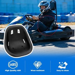 FOR Go Kart Large Size Seat Backrest Ergonomic Design Black ABS