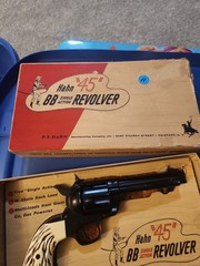 EARLY Hahn Model 45 Single-Action BB Revolver CO2 Air Pistol in Original Box #1