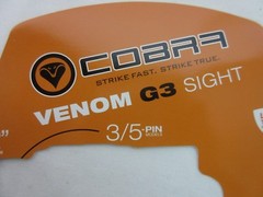 Cobra Archery Venom G3 Sight .019″ pins Black 5-pin C-694BLK right or left hand