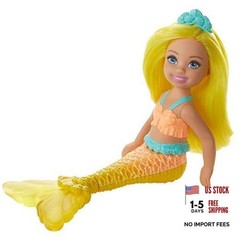 Dreamtopia Chelsea Mermaid Doll, 6.5-inch with Yellow Hair and Tail