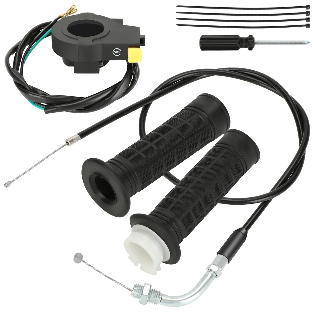 Throttle Cable Twist Throttle Handle Grip Assembly for 2 Stroke Engine 80cc 1…