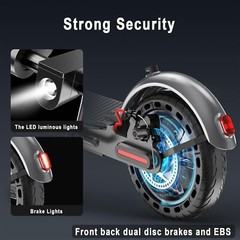350W Adult Foldable Electric Scooter 15mph Max Speed Motor 8.5″ Tires 20M Range