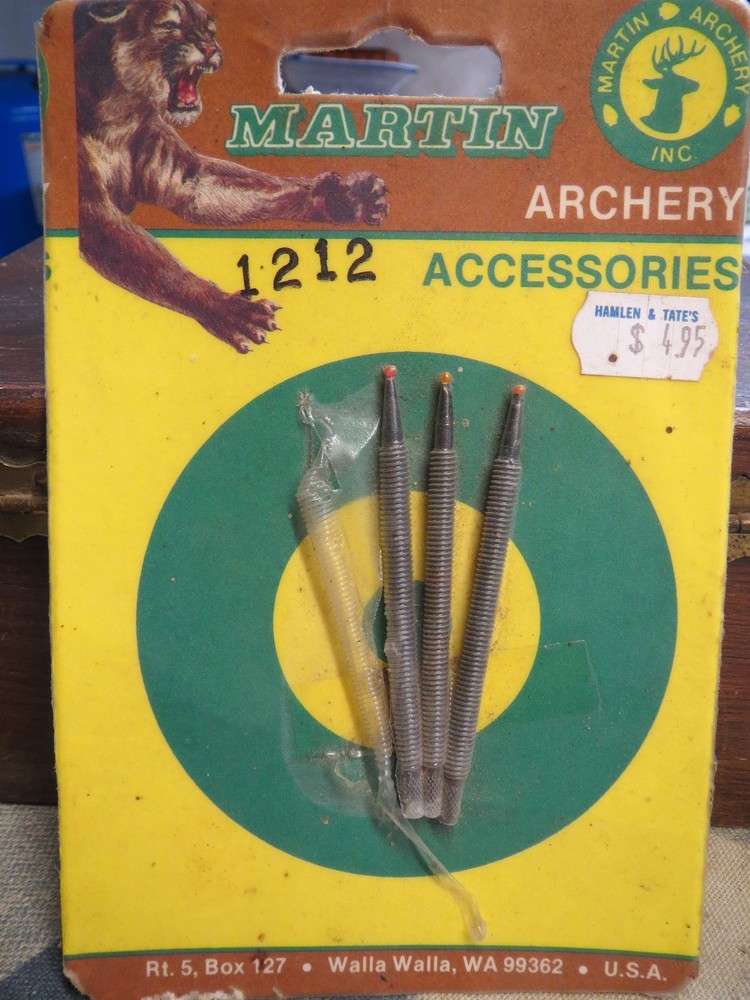 3 Martin Archery Sight Pins Adjustable in Package