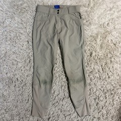 Women’s Size 28R Tan Ovation Aqua Knee Patch Horseback Riding Breeches