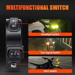 Headlight ON/Off Switch Electric Dirt Bike Switch Assembly for Talaria Sting