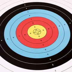 50 PCS 40cm Archery Paper Target Surface For Bow And Arrow Target Practice