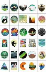 50Pcs Camping Landscape Stickers Pack Vinyl Laptop Skateboard Luggage Decals Lot