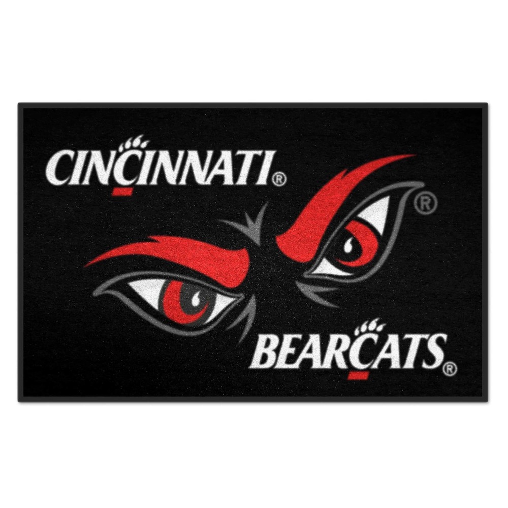 FANMATS 13567 Cincinnati Bearcats Starter Accent Rug – 19in. x 30in. | Sports Fa