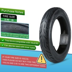 2.50-10 Dirt Bike Tire Street Compatible with 2.50-10, B enhanced type