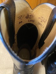 Justin Cora 10in roper boots L3703 5 1/2B