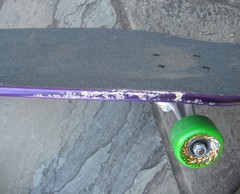 Santa Cruz Keith Meek Slasher Retro Reissue Purple Skateboard Complete Deck READ