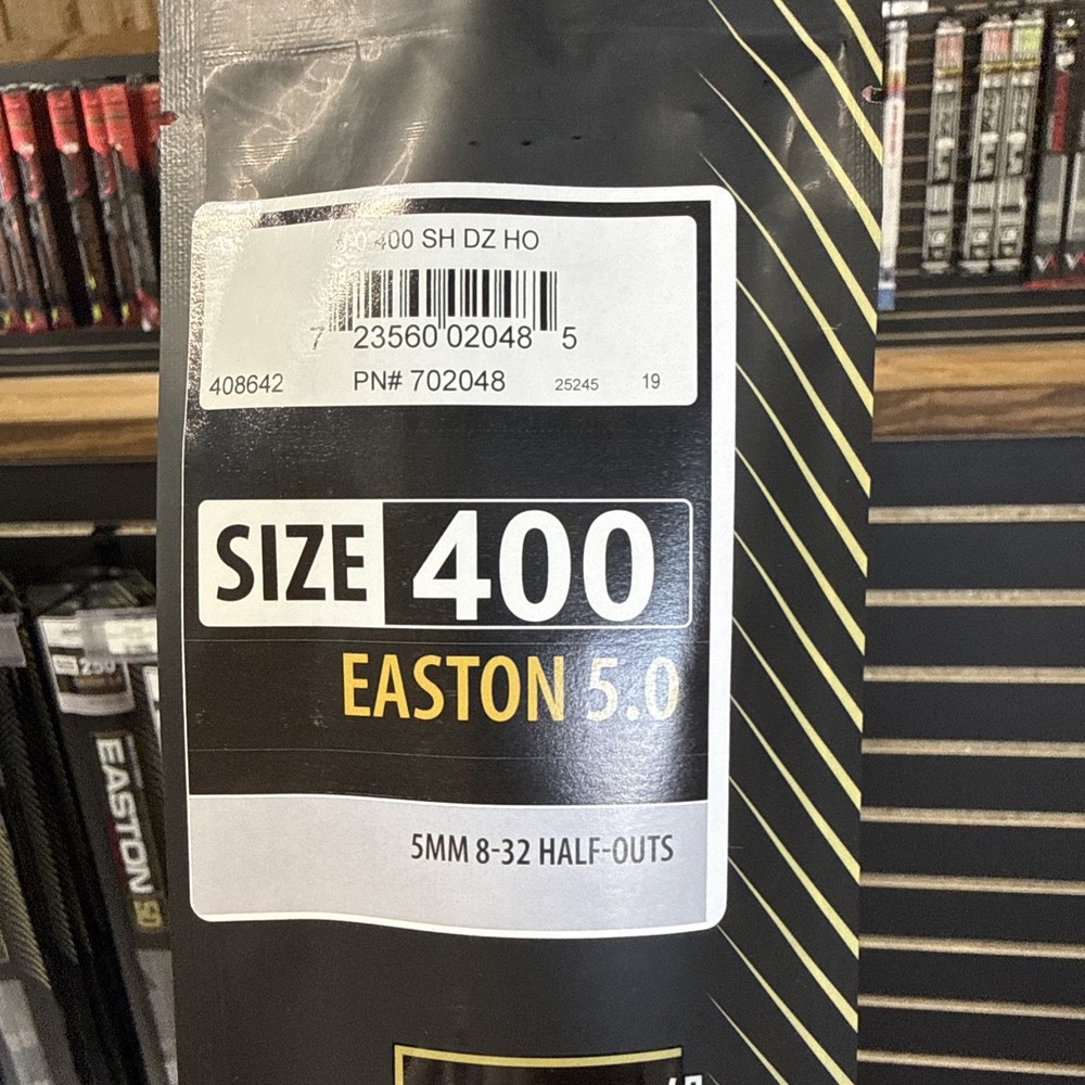 Easton 5.0 High Velocity 5mm Acu Carbon 400 Spine Shafts 12pk 702048 #2048