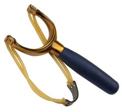 Heavy-Duty Slingshot with Metal Alloy Fork & Rubber Band – Outdoor Hunting Toy,