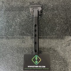 Carbon Fiber Airsoft Skeletonized Picatinny Stock Tube Adapter