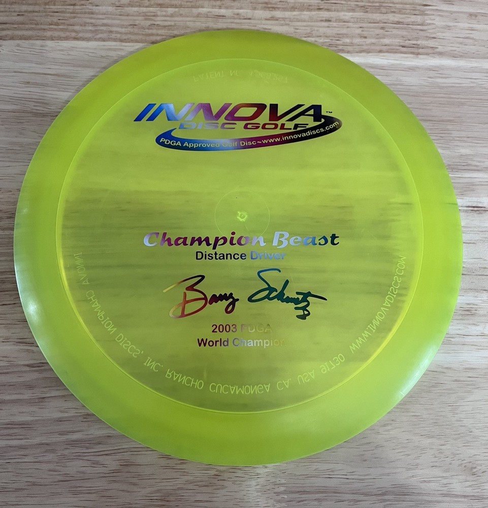 Innova Champion PFN BEAST 1x 2003 BARRY SCHULTZ- 176g Rare OOP Yellow w/Rainbow