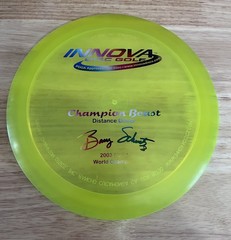Innova Champion PFN BEAST 1x 2003 BARRY SCHULTZ- 176g Rare OOP Yellow w/Rainbow