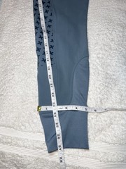 Ovation Riding Tights Pants Womens 28R Blue Mid Waisted 27.5” Inseam Full Seat
