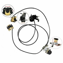 Hydraulic Disc Brake Kit w/ Handbrake Throttle Cable For Golf E-Bike Quad 110cc