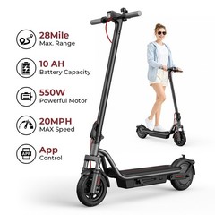 550W ADULT ELECTRIC SCOOTER 28 MILES FOLDING 20 MPH E-SCOOTER URBAN COMMUTER NEW