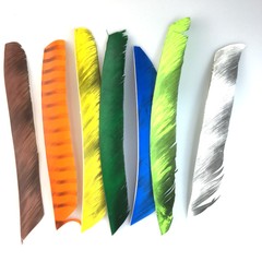 50pcs Archery Rw Fletches 18-25cm Turkey Feather Arrows for 3D Target Shooting