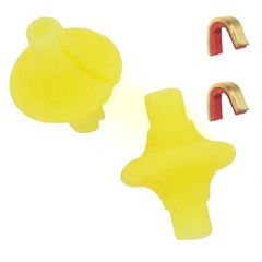 Archery Lip Bead 2XCopper Buckles Soft Silicone Color Shooting Accuracy Target
