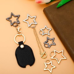 6Pcs Stars Carabiner, Zinc Alloy Star-Shaped Carabiner Keychain, Heavy Duty S…
