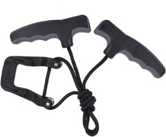 Compound Bow Crossbow Rope Cocking Device Pull Aid 4-Finger Silicone Wrapped