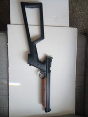 NOS CROSMAN AMERICAN CLASSIC 1377 AIR PISTOL W/ MODEL 1399 CUSTUM SHOULDER STOCK