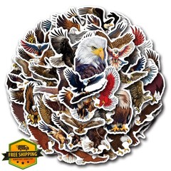 55PCS Eagle Sticker Cool Animal Stickers for Kids Teens Adults, Kechup Cartoo…