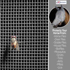 Derby UV-Blocker Premium Reflective Horse Fly Mask with Ears and Nose Cover