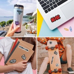 100 Pcs Heavy Metal Band Stickers, Waterproof Rock Decals, Guitar Emblems