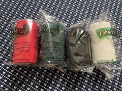 4 Aspen Veterinary Flex Wrap 4 inch x 15 Feet Self Adhesive Bandage Wrap EZ Tear