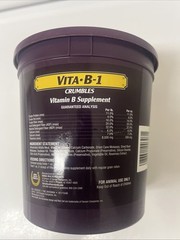 Horse Health Vita B-1 Crumbles, Vitamin B Supplement for Horses- 3 pounds,