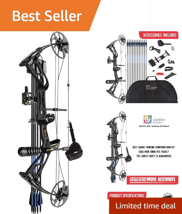 Dragon X8 Adjustable 0-70 lbs Bow – No Press Needed, Lifetime Included!