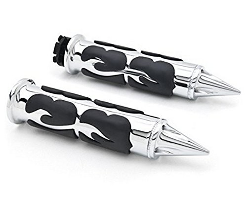 Motorcycle Aluminum Chrome Hand Grips Custom Handlebar Fits for Suzuki for Ka…