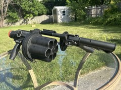 M32 ICS MGL Full Size Airsoft Revolver Grenade Launcher With 12 40mm Shells