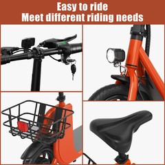 450W Ebike Sports Electric Scooter Adult with Seat Electric Moped E-Scooter US