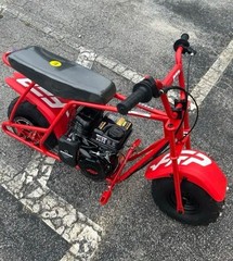 FRP GMB100 100cc Gas Mini Bike 4-Stroke Off-Road Trail Bike Red