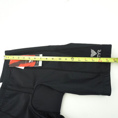 TYR 8in Cycling Shorts Muli-Sport Mens Size Large Black Quik Pad Triathlon USA