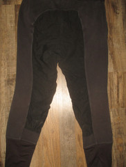 TUFFRIDER mens SZ 34 black COTTON FULL SEAT equestrian riding pants