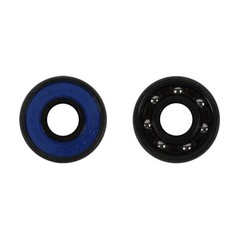 Skateboard Wheels with ABEC 7 Bearings and Spacers (White, 58mm)