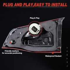 Tail Light Assembly Inner Compatible with Chevy Equinox Right Passenger Side