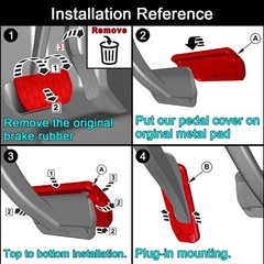 Car Brake and Gas Pedal Covers Compatible for Chevrolet Silverado 1500 2500 3500