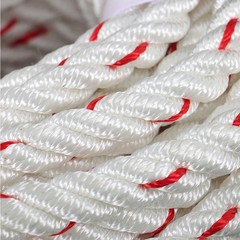 1/2 ‘X 120’High Strength Braided Rope Breaking Strength 1160 Pounds White Red