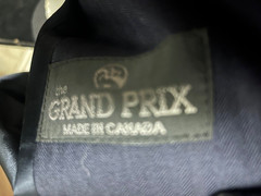 GRAND PRIX Hunt COAT *Men’s Size 44R* *Made in Canada NAVY Herringbone VGC WOOL