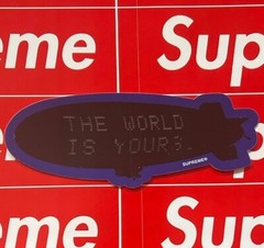 Supreme Scarface Blimp The World Is Yours Sticker FW17 Brand New Authentic