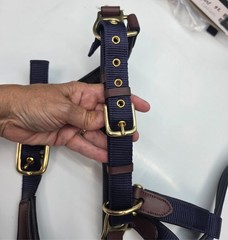 OVATION Luxor Cushion-Flex Halter w/ Adjustable Chin – Horse/Cob/Oversized Sizes